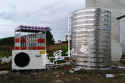 中鐵港航局江門潭江特大橋工地空氣能熱水器工程