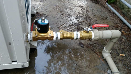 藍(lán)冠機(jī)電上川島旅館空氣能熱水器工程