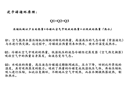 空氣能熱水工程工作原理文字版