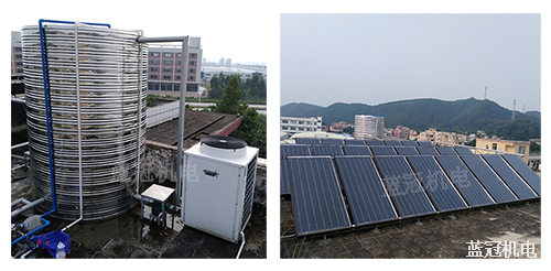 江門澳華特種水產(chǎn)飼料有限公司工廠太陽能空氣能熱水工程整合圖