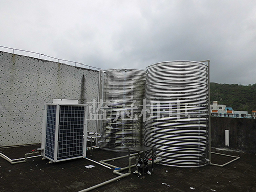 海華新村出租房公寓空氣能熱水工程側(cè)面圖