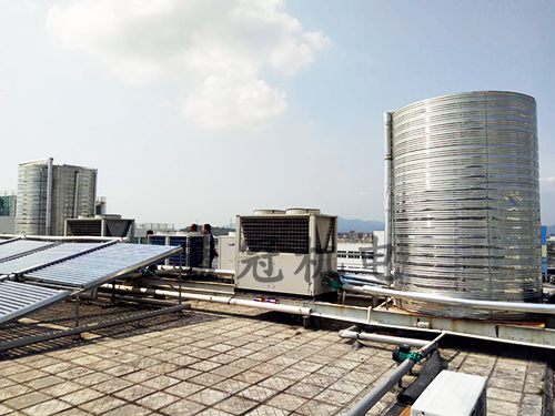 2臺10P機空氣能熱水工程