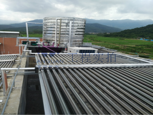 太陽能+空氣能熱水工程