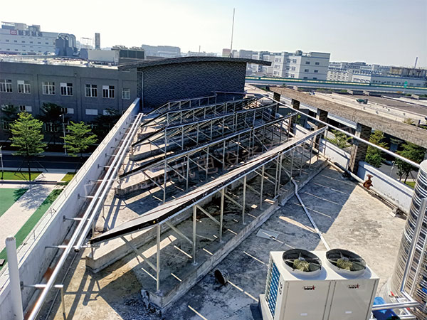 太陽能+空氣能熱水工程