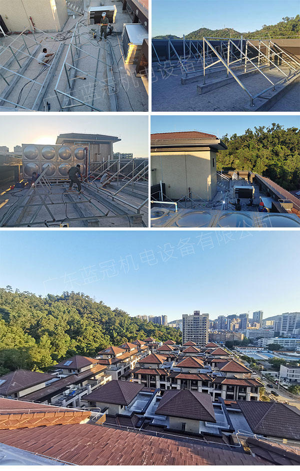 別墅平板太陽能熱水工程 別墅平板太陽能熱水工程